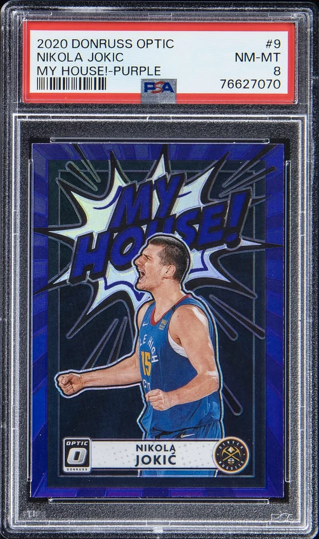2020-21 Donruss Optic Nikola Jokic My House! Purple #9 card image