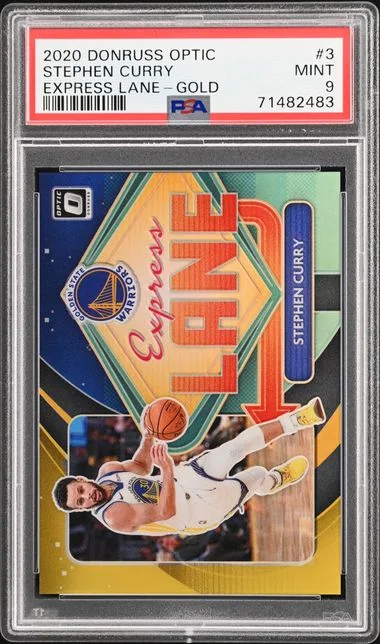 2020-21 Donruss Optic Stephen Curry Express Lane Gold #3 card image