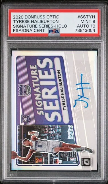 2020-21 Donruss Optic Tyrese Haliburton Signature Series Holo #SS-TYH card image