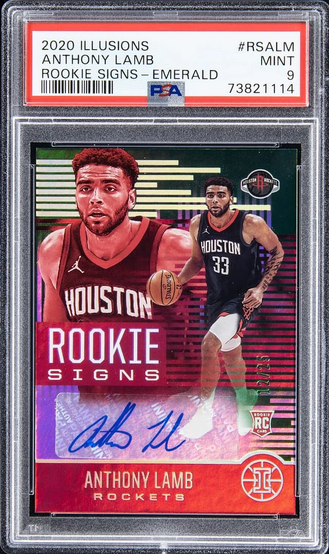 2020-21 Illusions Anthony Lamb Signs - Emerald #RSALM card image