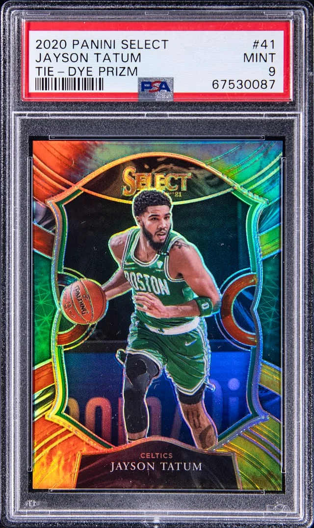 2020-21 Panin Select Tie-Dye Prizm Jayson Tatum #41 card image