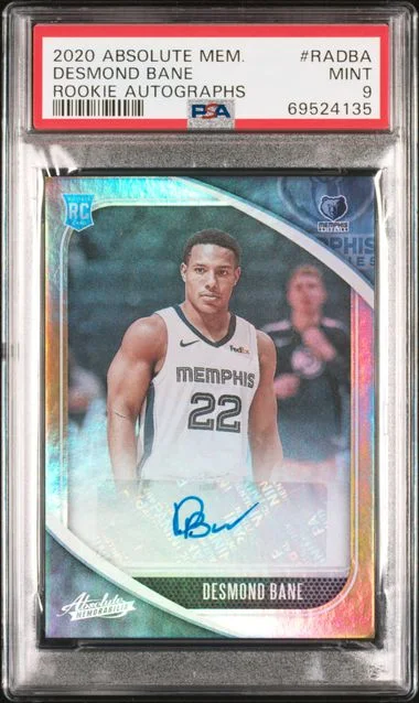 2020-21 Panini Absolute Desmond Bane Memorabilia Autographs #RADBA card image