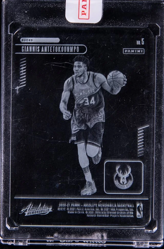 2020-21 Panini Absolute Giannis Antetokounmpo - Panini Encased Glass #5 card image