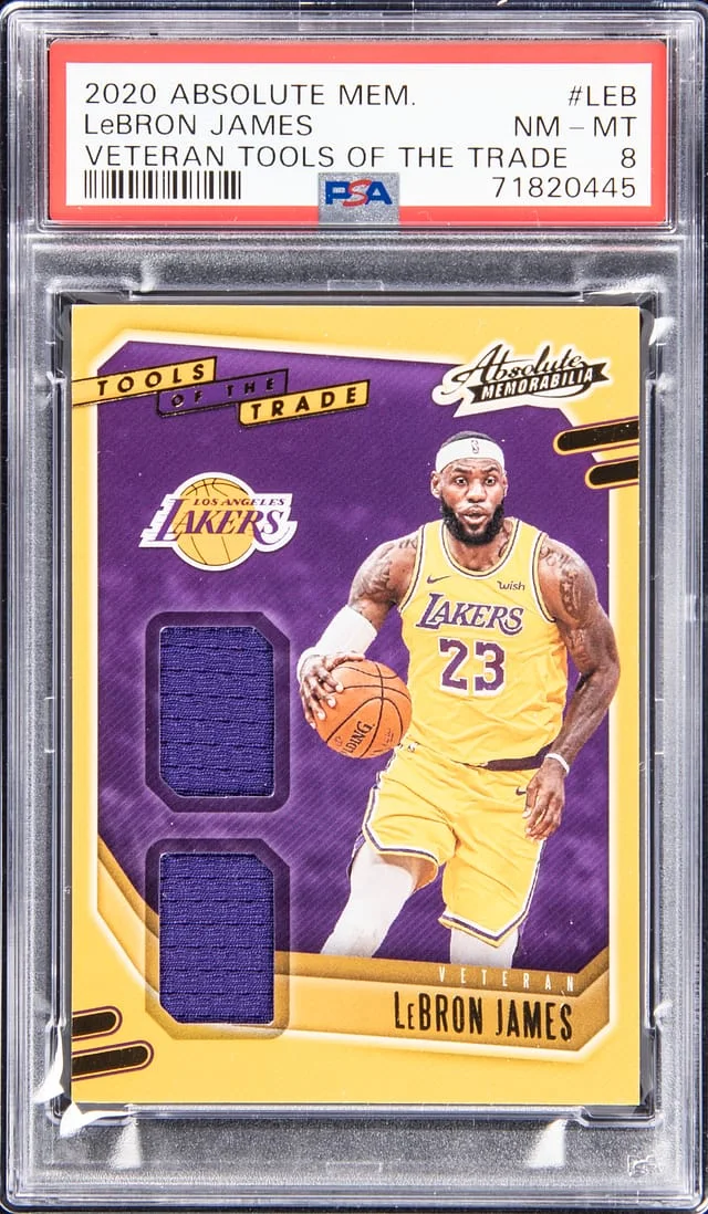 2020-21 Panini Absolute LeBron James Memorabilia Veteran Tools Of The Trade #VT-LEB card image