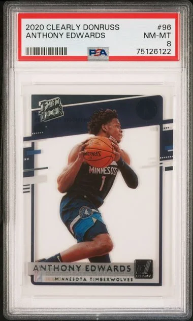 2020-21 Panini Anthony Edwards Clearly Donruss #96 card image