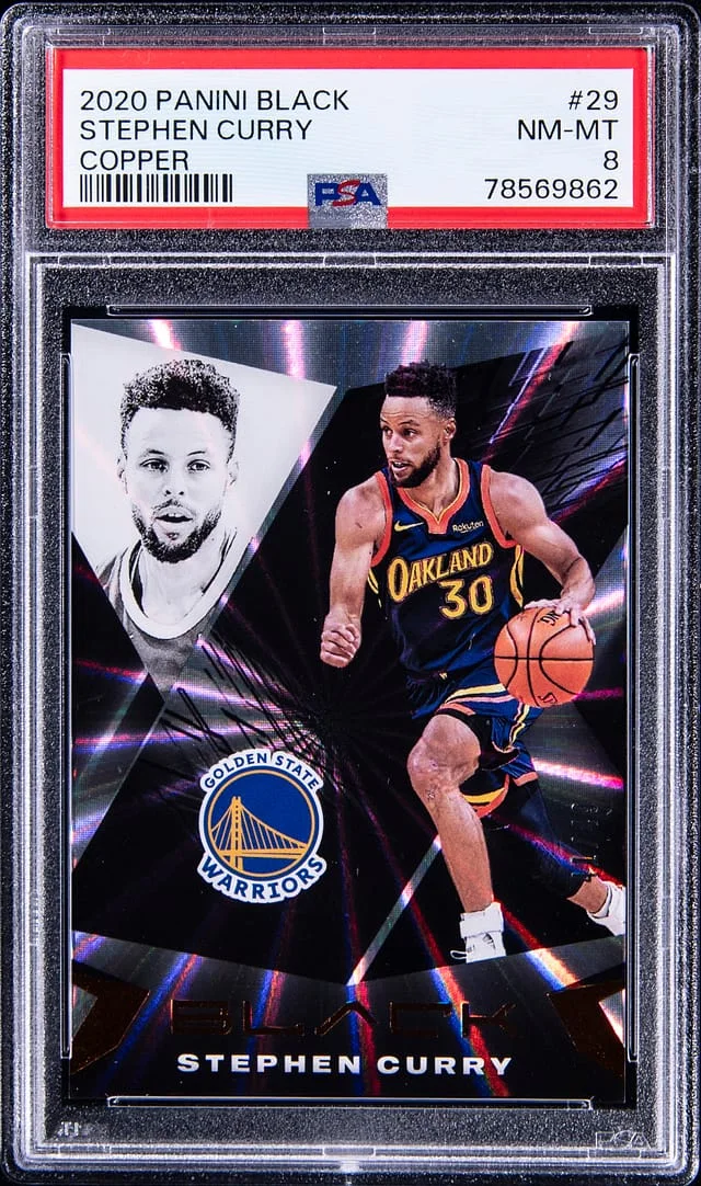 2020-21 Panini Black Stephen Curry Copper #29 card image