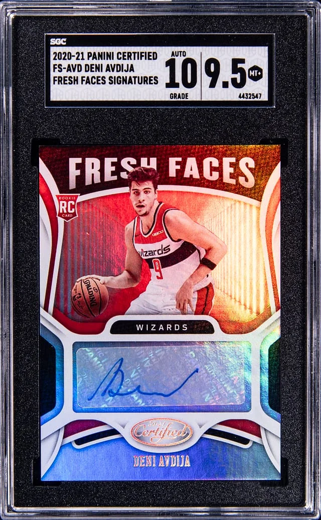 2020-21 Panini Certified Deni Avdija Fresh Faces Signatures #FS-AVD card image