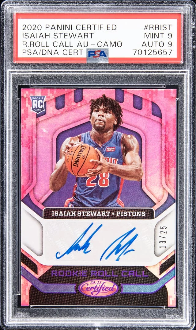 2020-21 Panini Certified Isaiah Stewart Roll Call - Camo #RRIST card image