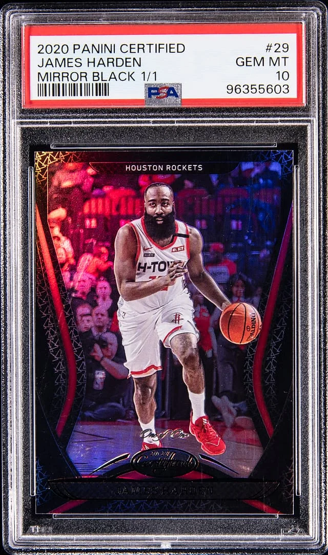 2020-21 Panini Certified James Harden Mirror Black #29 card image