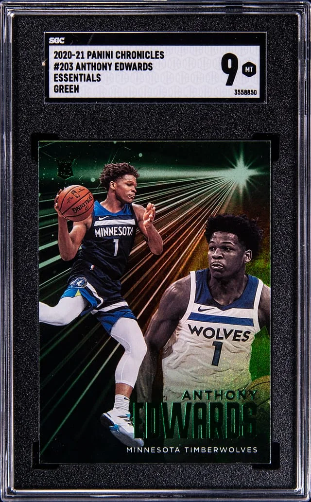 2020-21 Panini Chronicles Anthony Edwards Essentials Green #203 card image