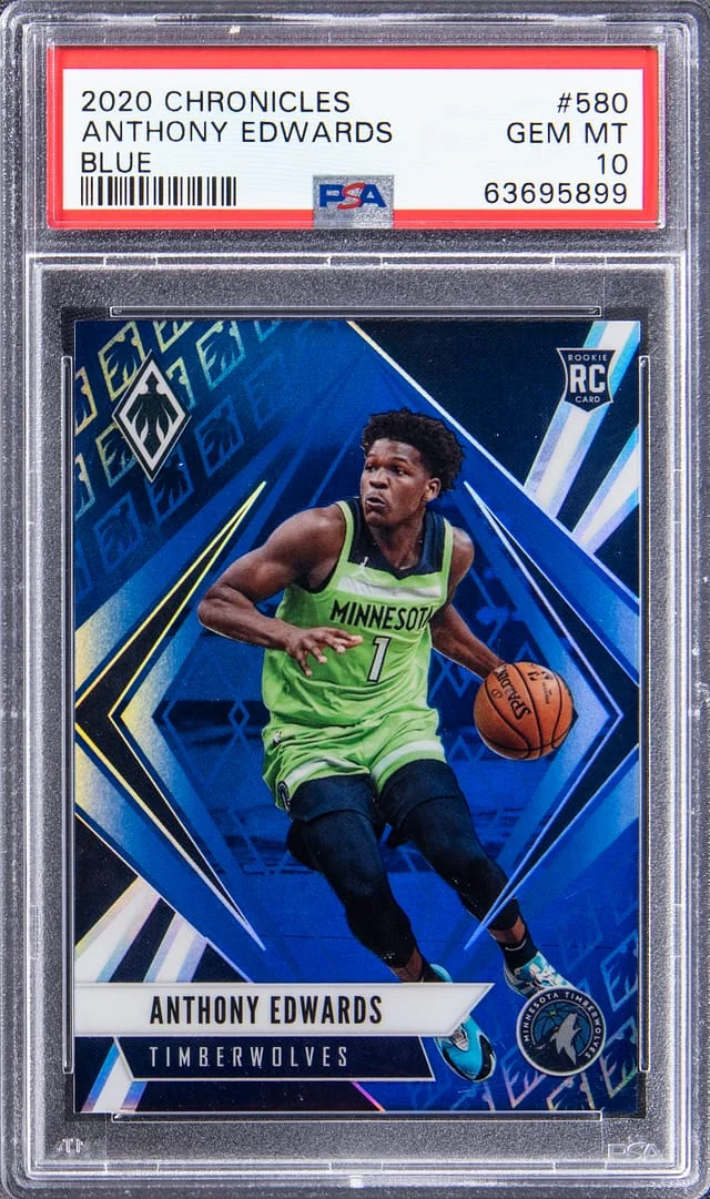 2020-21 Panini Chronicles Anthony Edwards Blue #580 card image