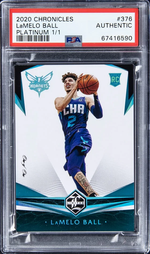 2020-21 Panini Chronicles LaMelo Ball Platinum #376 card image