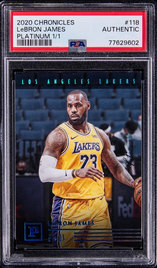 2020-21 Panini Chronicles LeBron James Platinum #118 card image