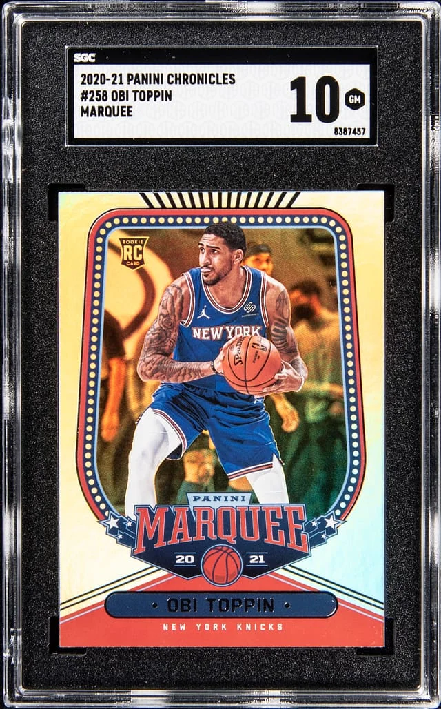 2020-21 Panini Chronicles Obi Toppin Marquee #258 card image
