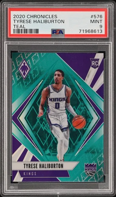 2020-21 Panini Chronicles Tyrese Haliburton Teal #576 card image
