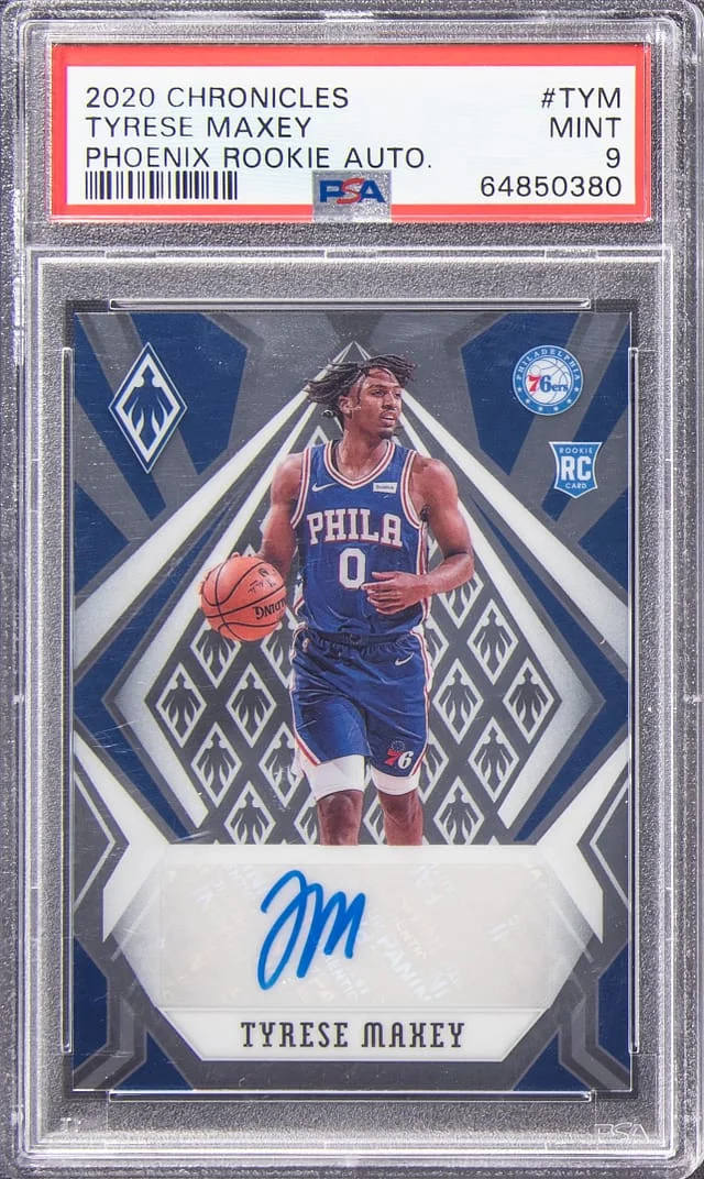 2020-21 Panini Chronicles Tyrese Maxey Phoenix Autograph #PH-TYM card image