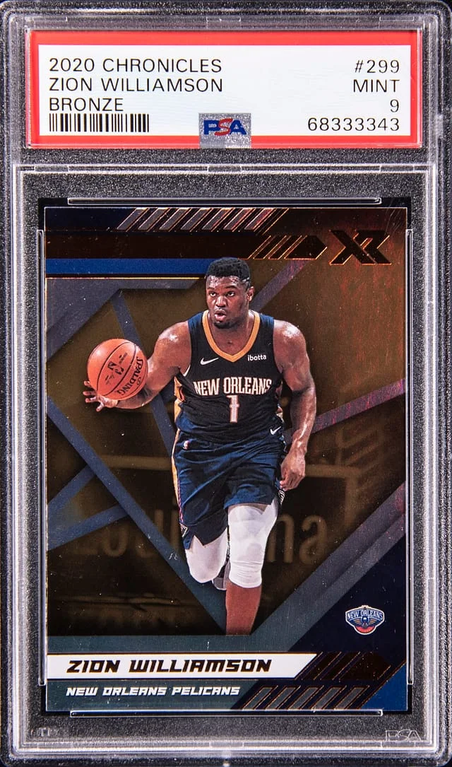 2020-21 Panini Chronicles Zion Williamson Bronze #299 card image