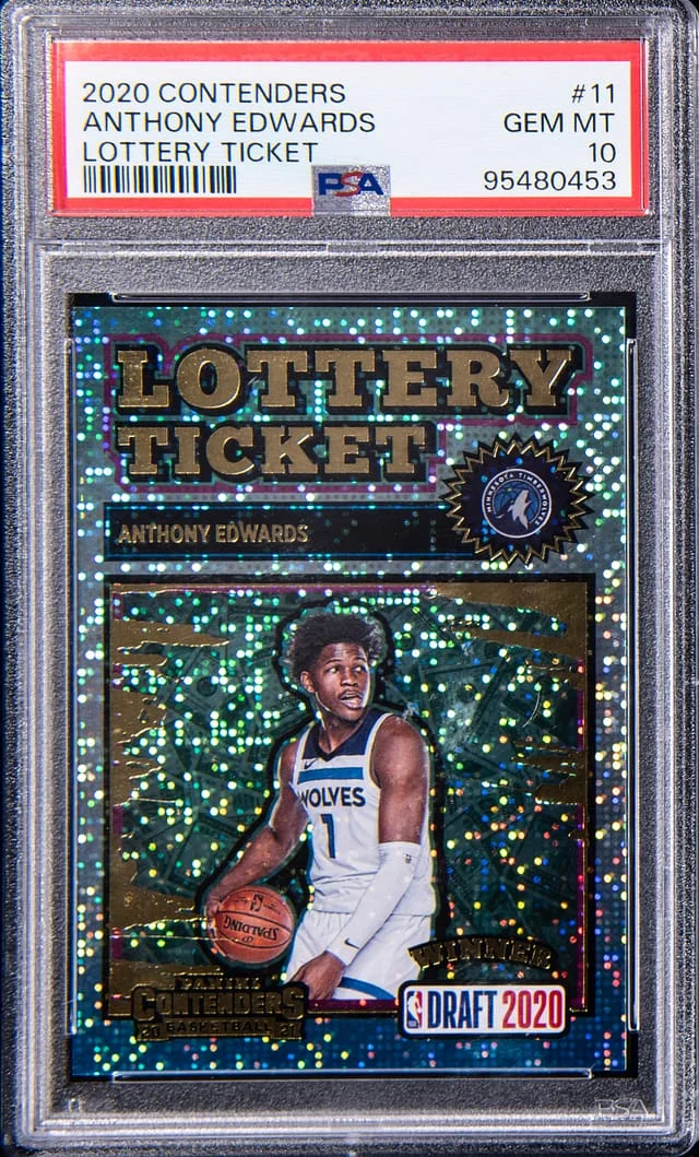 2020-21 Panini Contenders Anthony Edwards Lottery Ticket #11 card image