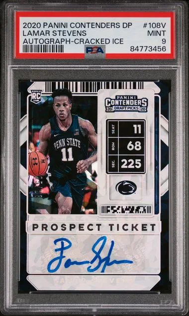 2020-21 Panini Contenders Draft Picks Lamar Stevens Autograph-Cracked Ice #108V card image