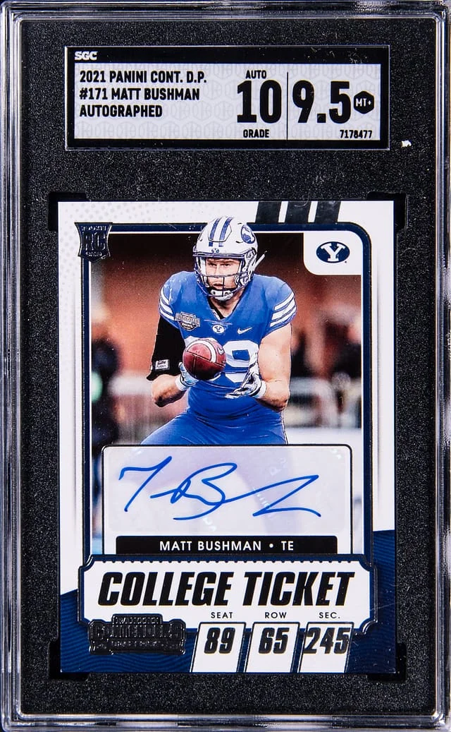 2020-21 Panini Contenders Draft Picks Matt Bushman Autograph #171 card image