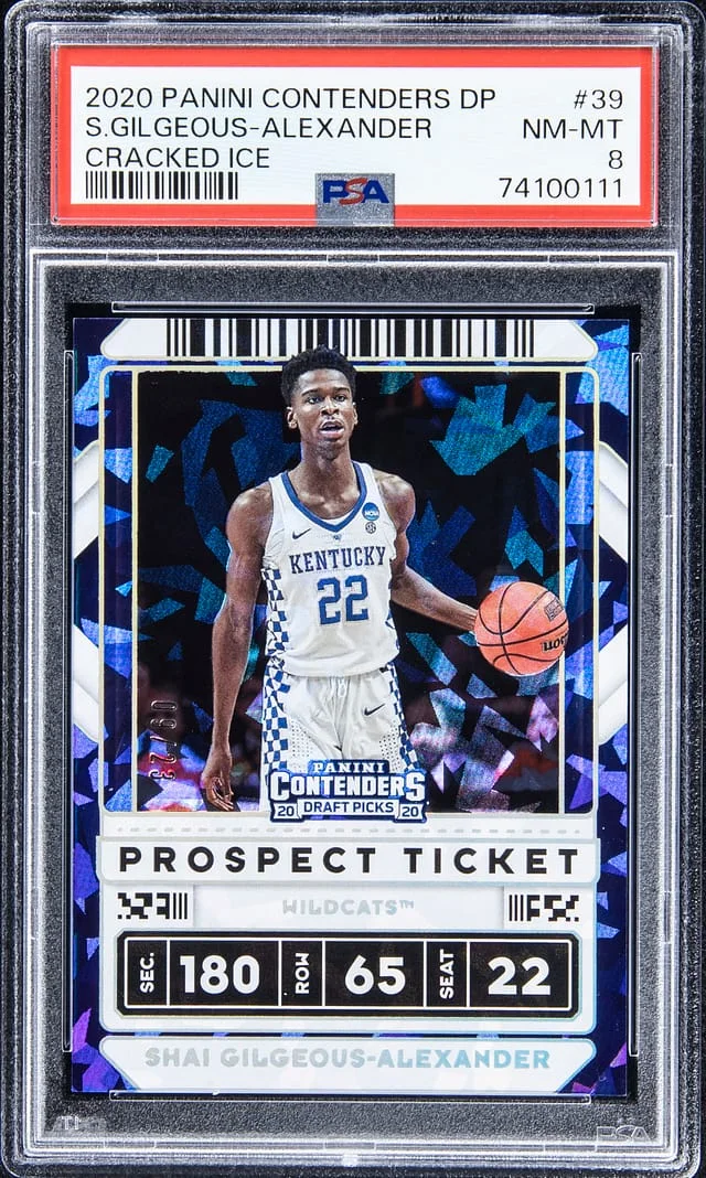 2020-21 Panini Contenders Draft Picks Shai Gilgeous-Alexander Cracked Ice #39 card image
