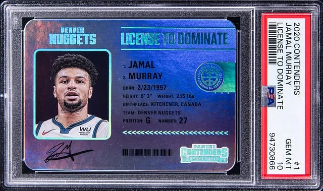 2020-21 Panini Contenders Jamal Murray License To Dominate #1 card image