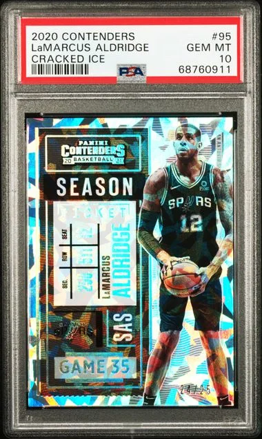 2020-21 Panini Contenders LaMarcus Aldridge Cracked Ice #95 card image