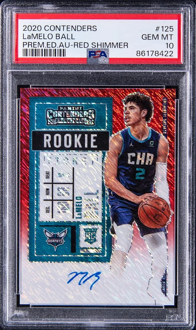 2020-21 Panini Contenders LaMelo Ball Autograph #125 card image
