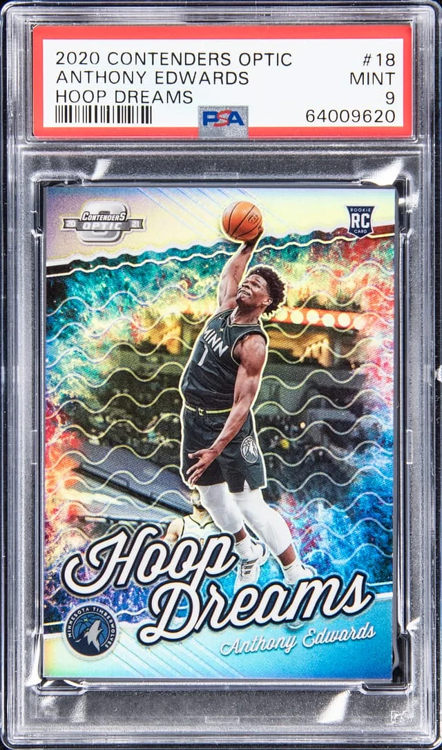 2020-21 Panini Contenders Optic Anthony Edwards Hoop Dreams #18 card image