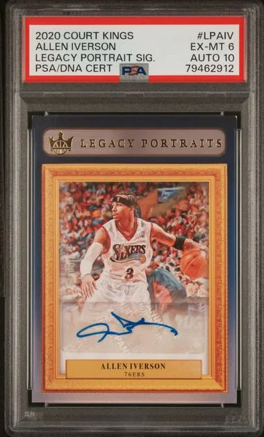 2020-21 Panini Court Kings Allen Iverson Legacy Portrait Signatures #LP-AIV card image