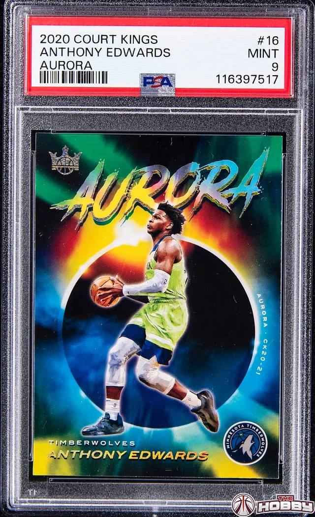 2020-21 Panini Court Kings Anthony Edwards Aurora #16 card image