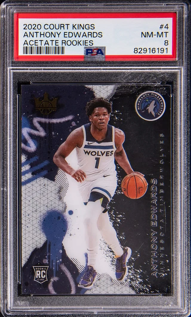 2020-21 Panini Court Kings Anthony Edwards Acetate Rookies #4 card image