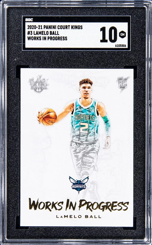 2020-21 Panini Court Kings LaMelo Ball Works In Progress #3 card image