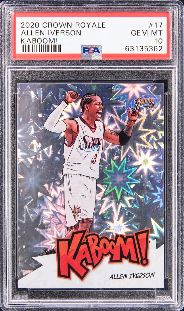 2020-21 Panini Crown Royale Allen Iverson Kaboom! #17 card image