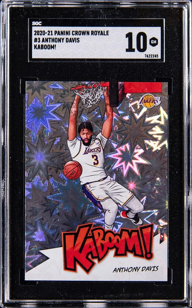 2020-21 Panini Crown Royale Anthony Davis Kaboom! #3 card image