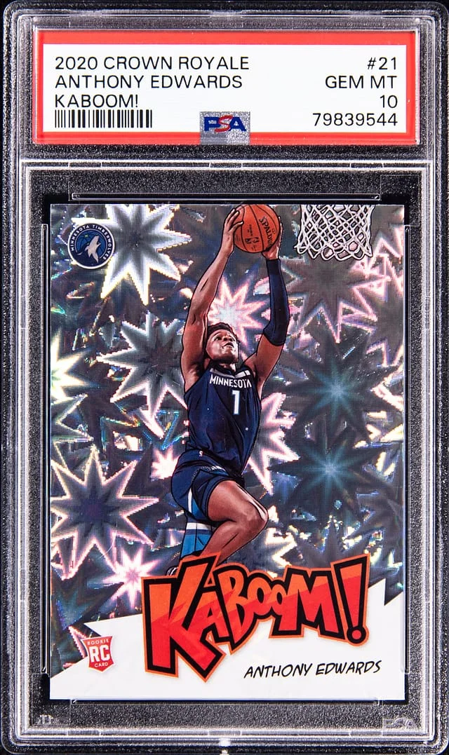 2020-21 Panini Crown Royale Anthony Edwards Kaboom! #21 card image