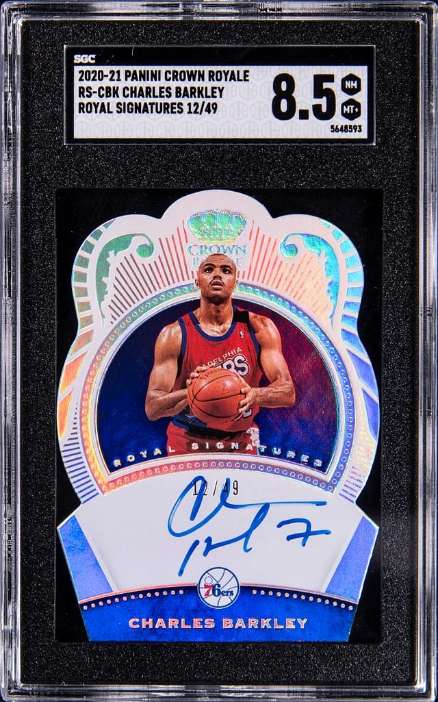 2020-21 Panini Crown Royale Charles Barkley Royal Signatures #RS-CBK card image