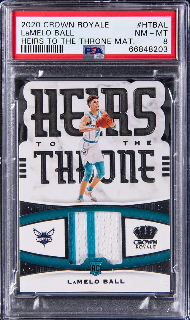 2020-21 Panini Crown Royale LaMelo Ball Heirs To The Throne Materials #HT-BAL card image