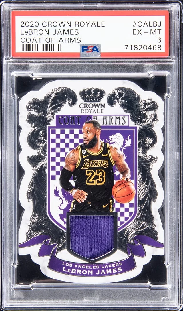 2020-21 Panini Crown Royale LeBron James Coat Of Arms #CA-LBJ card image