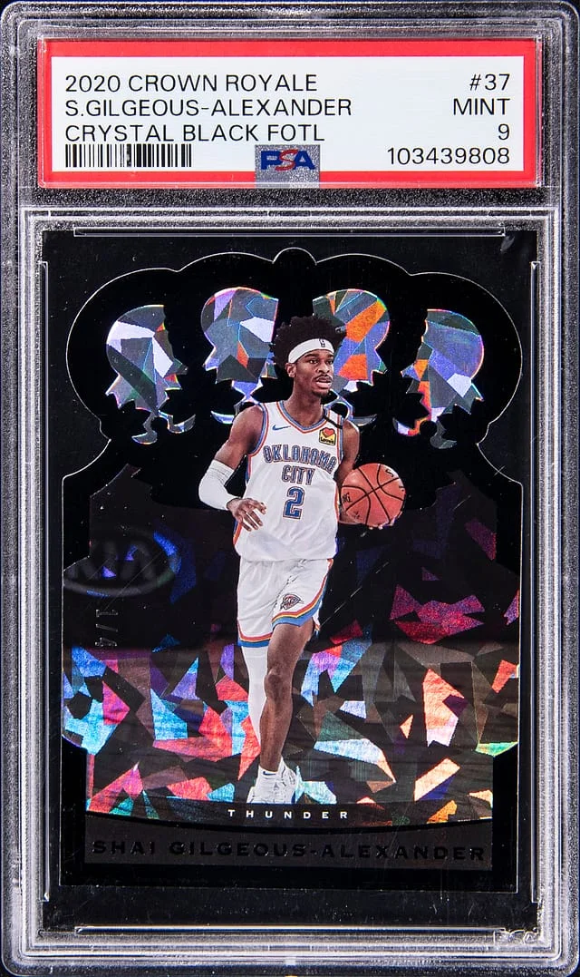 2020-21 Panini Crown Royale Shai Gilgeous-Alexander Crystal Black FOTL #37 card image