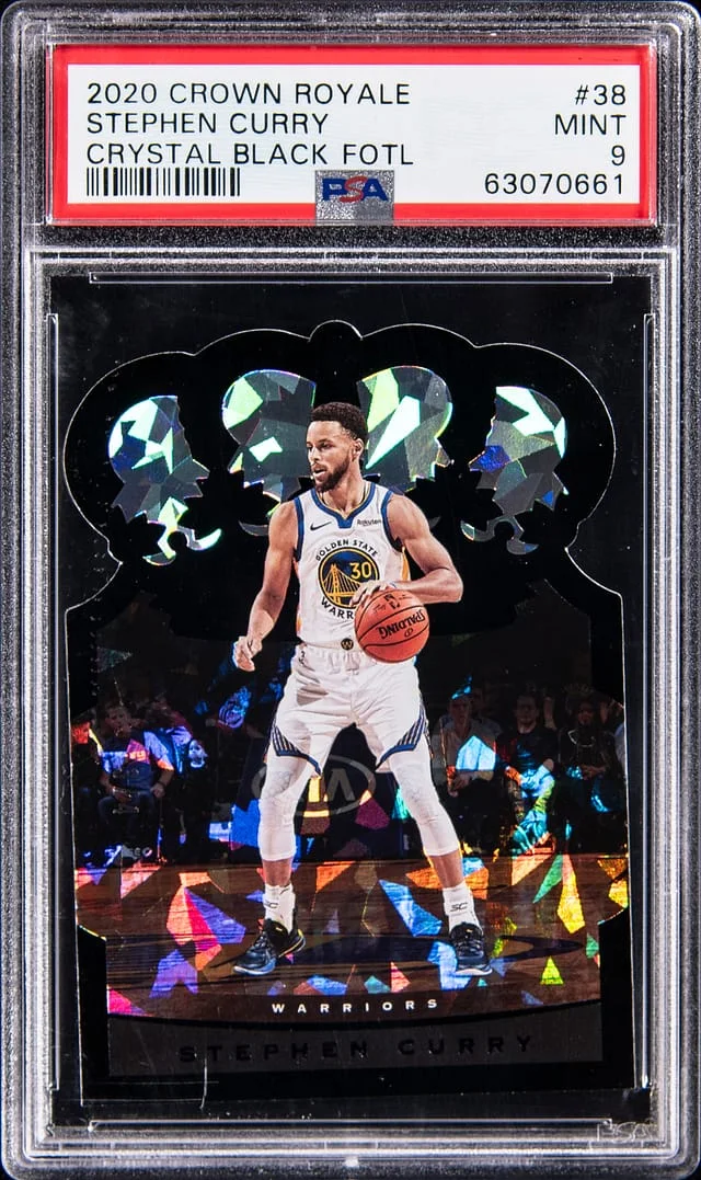 2020-21 Panini Crown Royale Stephen Curry Crystal Black FOTL #38 card image