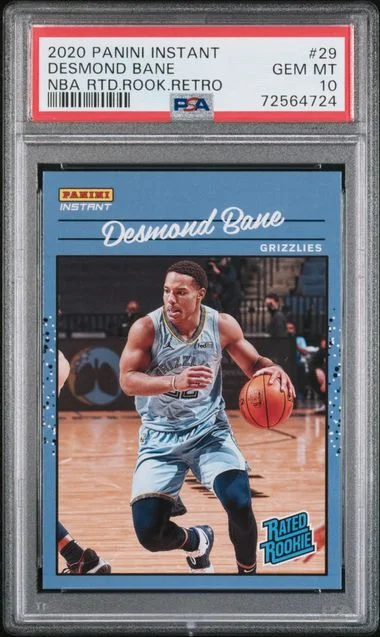 2020-21 Panini Desmond Bane (/3558) Instant NBA Rated Retro #29 card image