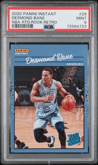 2020-21 Panini Desmond Bane Instant NBA Rated Retro #RR29 card image
