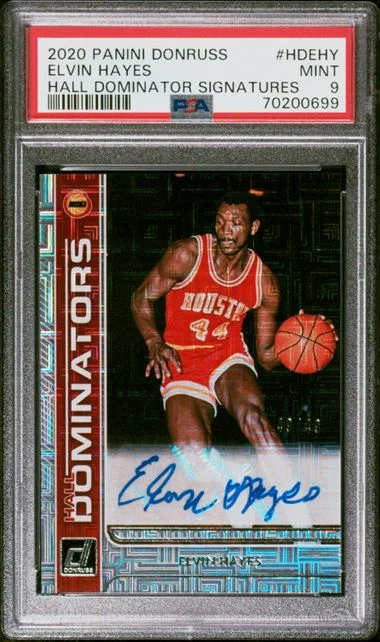 2020-21 Panini Donruss Elvin Hayes Hall Dominator Signatures #HD-EHY card image
