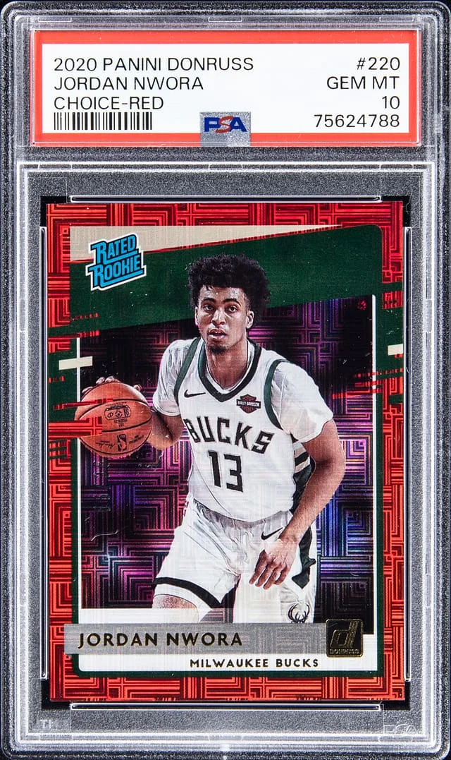 2020-21 Panini Donruss Jordan Nwora Choice Red #220 card image
