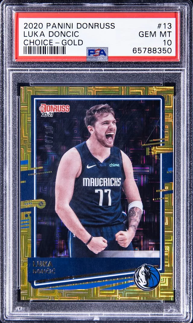 2020-21 Panini Donruss Luka Doncic Choice Gold #13 card image