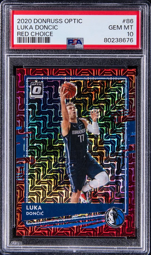 2020-21 Panini Donruss Luka Doncic Red Choice #86 card image