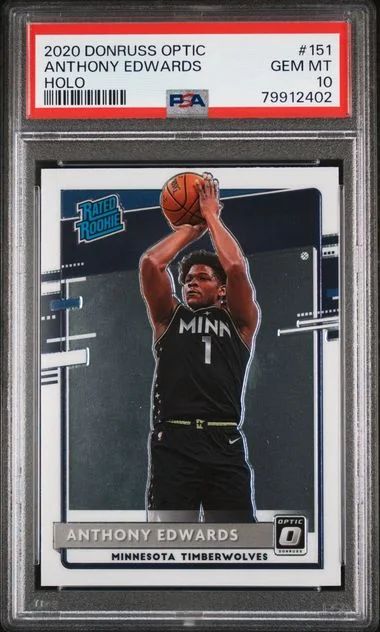 2020-21 Panini Donruss Optic Anthony Edwards Rated #151 card image