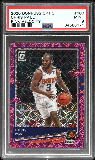 2020-21 Panini Donruss Optic Chris Paul Pink Velocity #100 card image