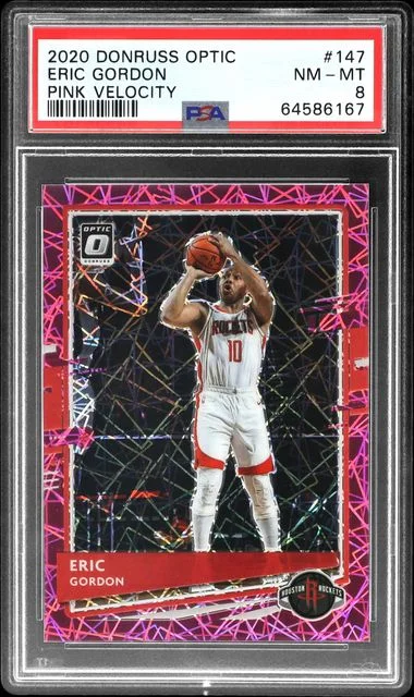 2020-21 Panini Donruss Optic Eric Gordon Pink Velocity #147 card image